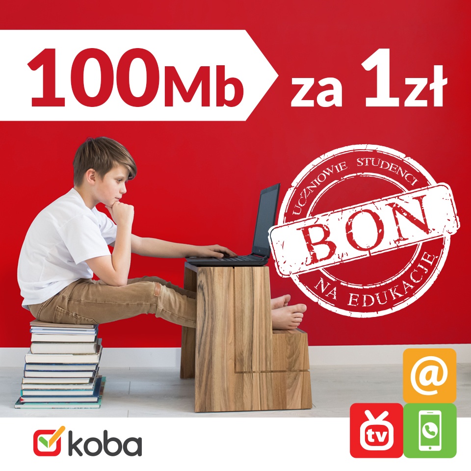 100 Mb za 1 zł - Bon na Edukację