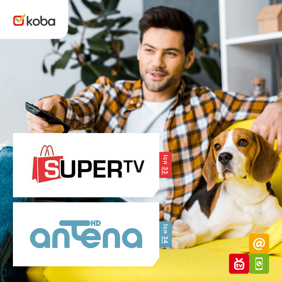 Informujemy, że do naszej oferty telewizyjnej dołączył nowe kanały: - Super TV - lcn 33 - antena HD - lcn 34 Kanały dostępne w pakiecie Familijnym i Full HD.  KOBA - Dobry wybór!