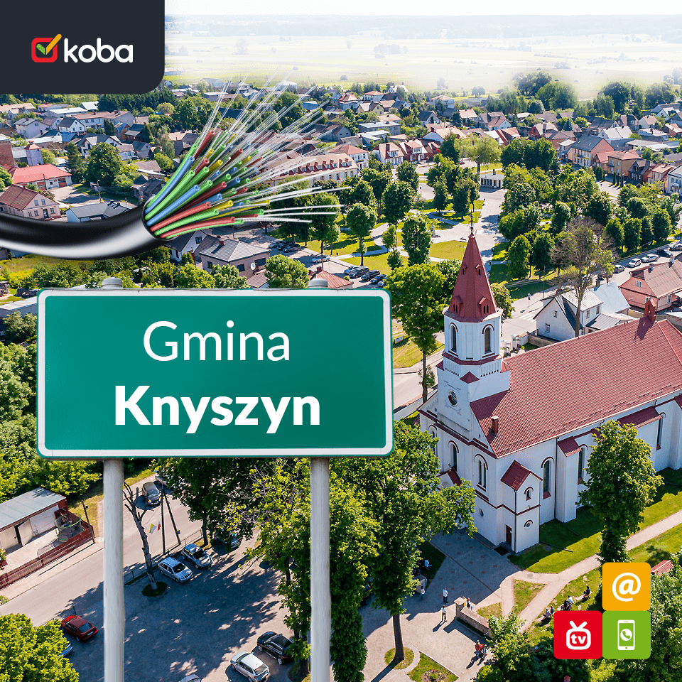 Z radością informujemy, że już działamy w gminie Knyszyn i z przyjemnością będziemy świadczyć usługi: Niezawodnego Internetu, Telewizji Nowej Generacji oraz Taniego Telefonu