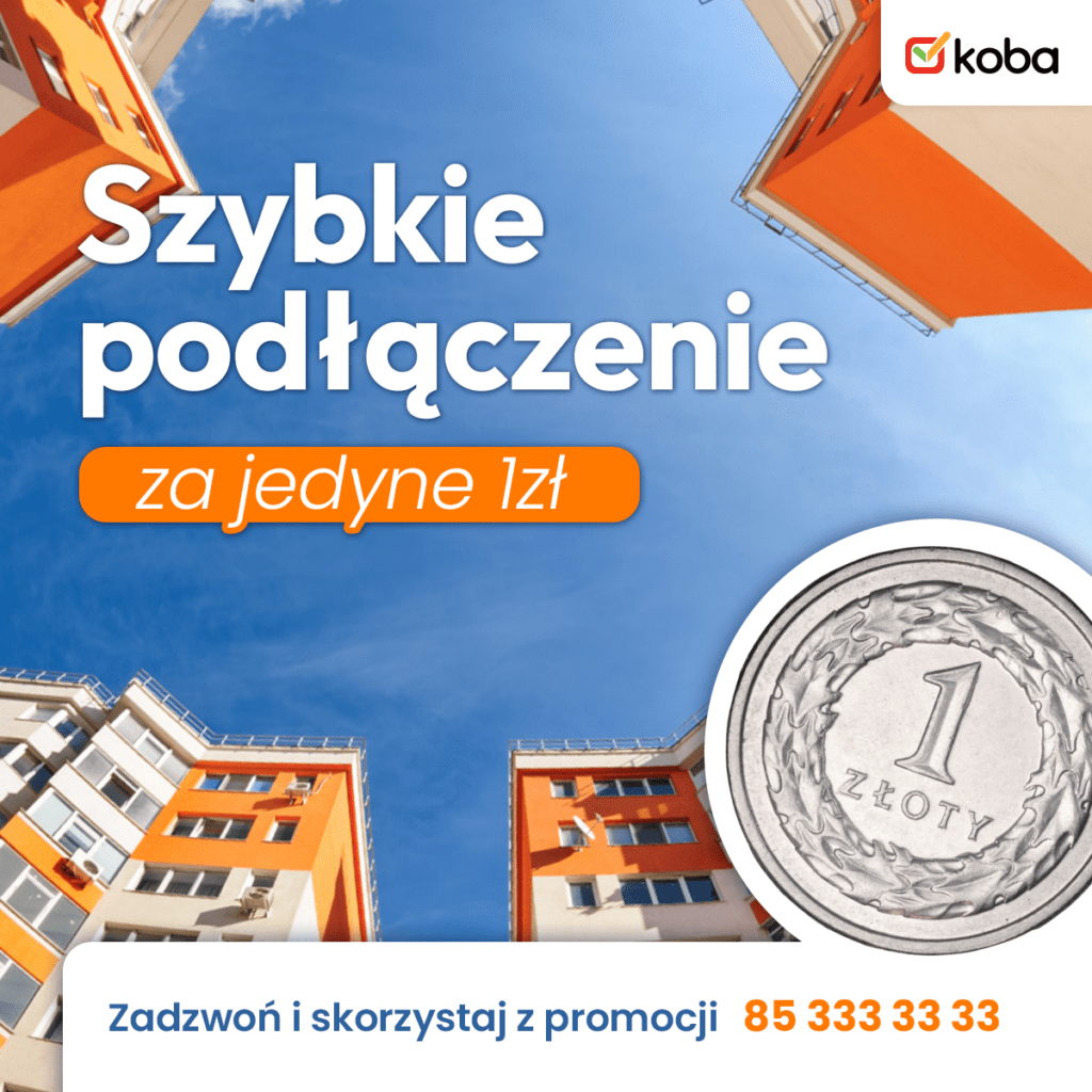 Światłowód w bloku za 1zł