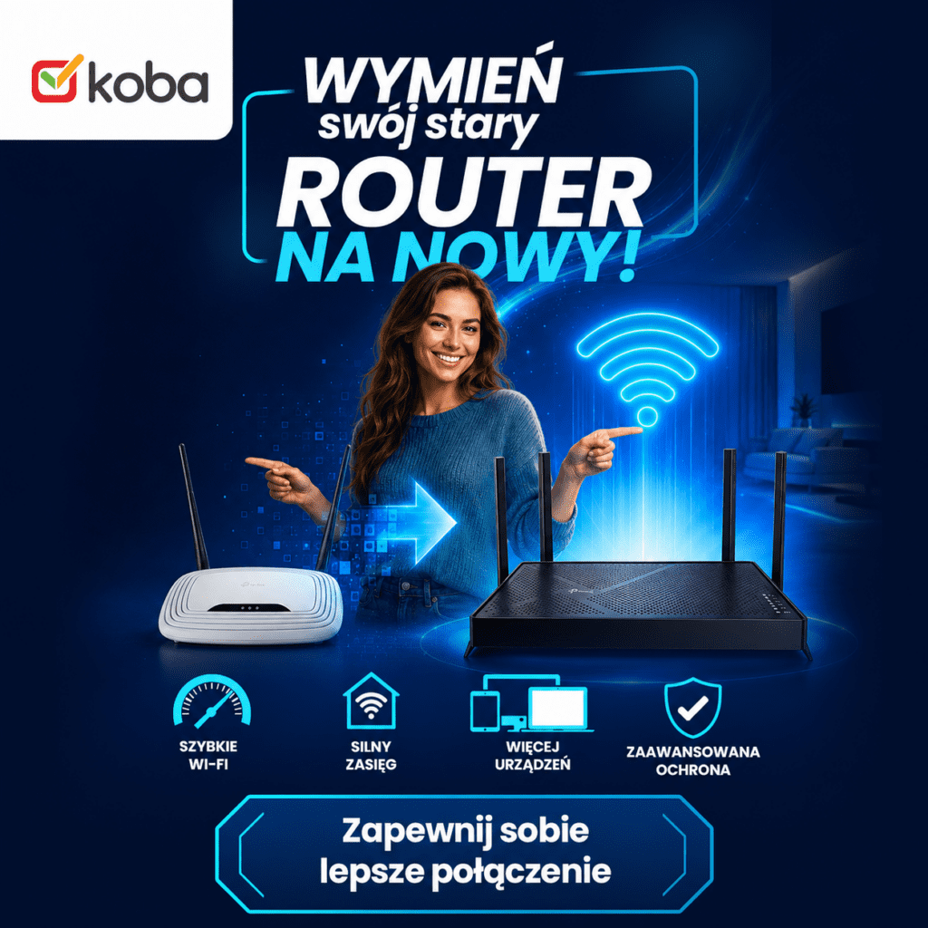 Zmień swój stary router na nowy - TP-LINK - KOBA