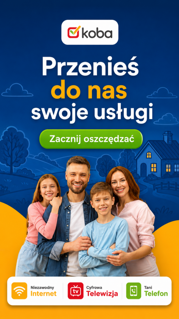 Zacznij oszczędzać - podłącz się do światłowodu. Koba - Łączy Podlasie