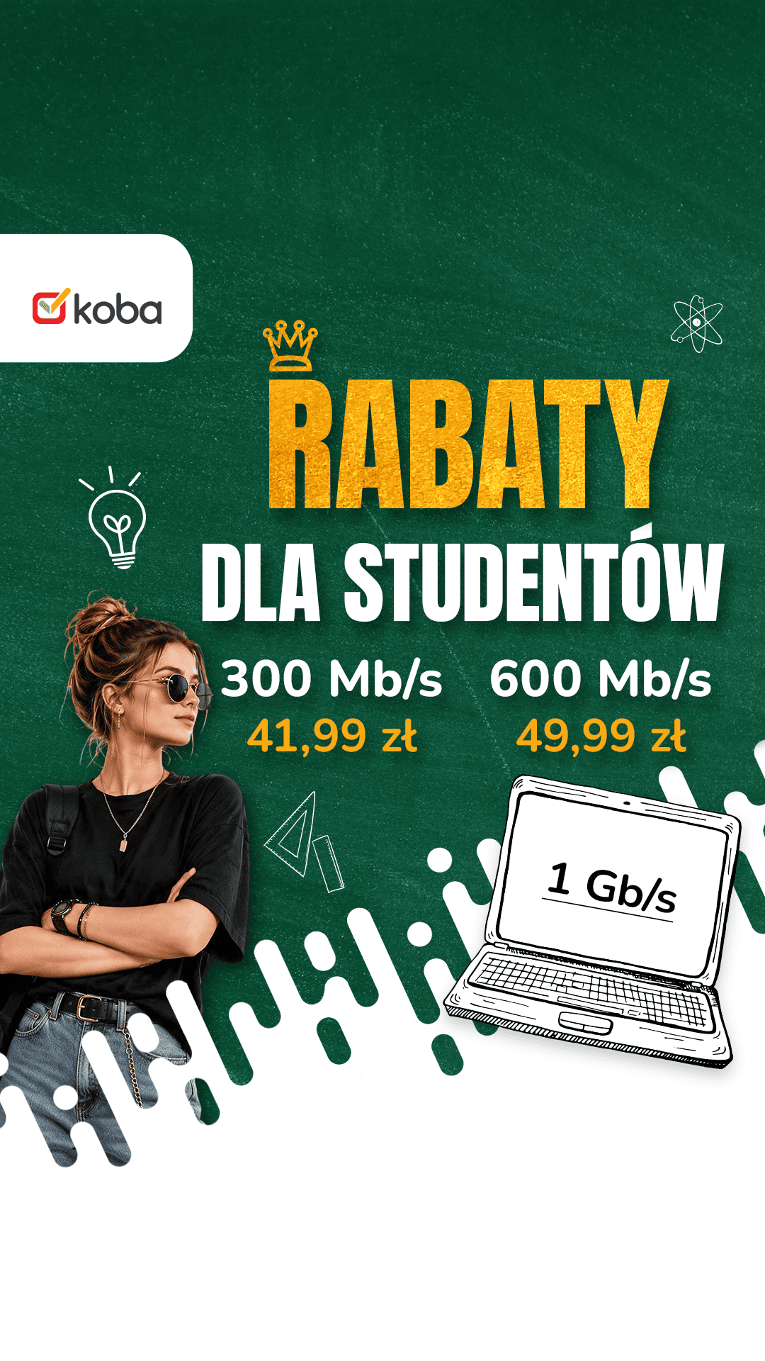 Promocja internetu KOBA dla studentów